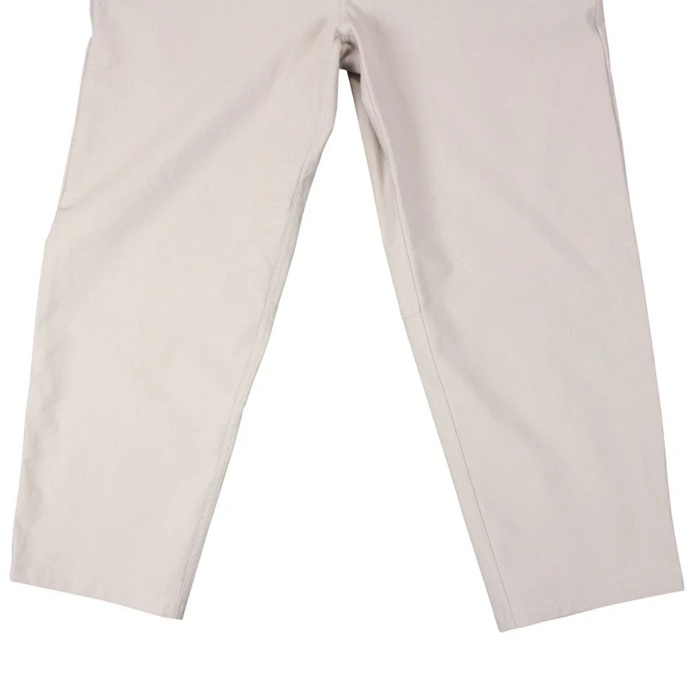 Lululemon ABC Pant Crop Relax Utilitech‎ Mens 36 Beige Khaki LM5AH0S